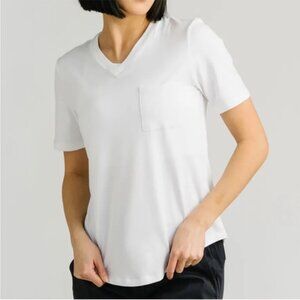 ZYIA White Women’s Go To Pocket Shirt